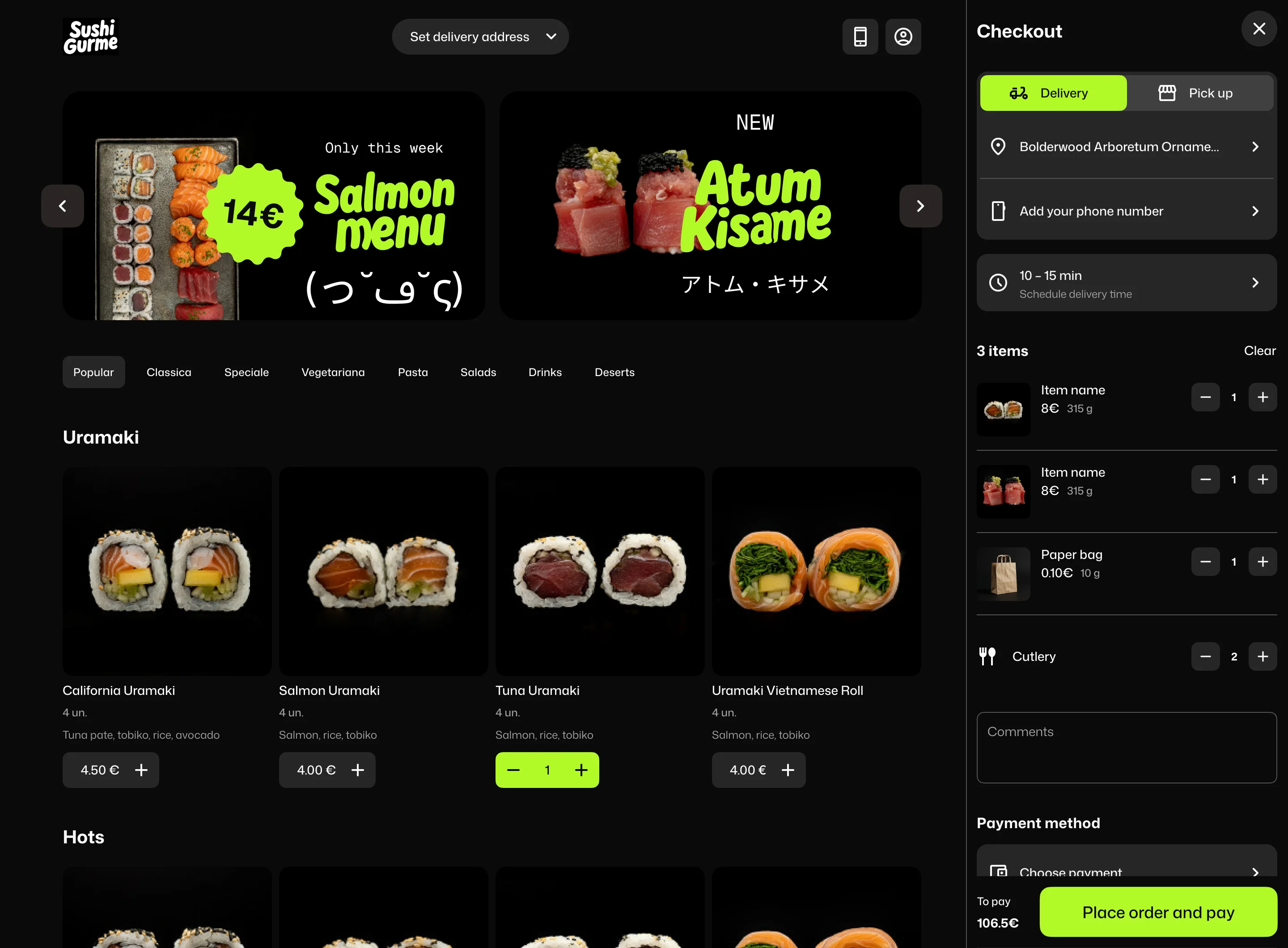 Desktop sushi