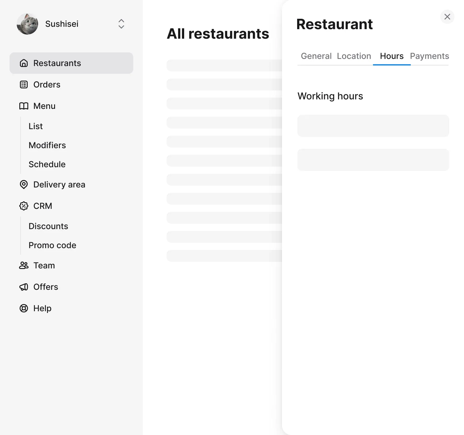 Slide-out Drawer layout approach