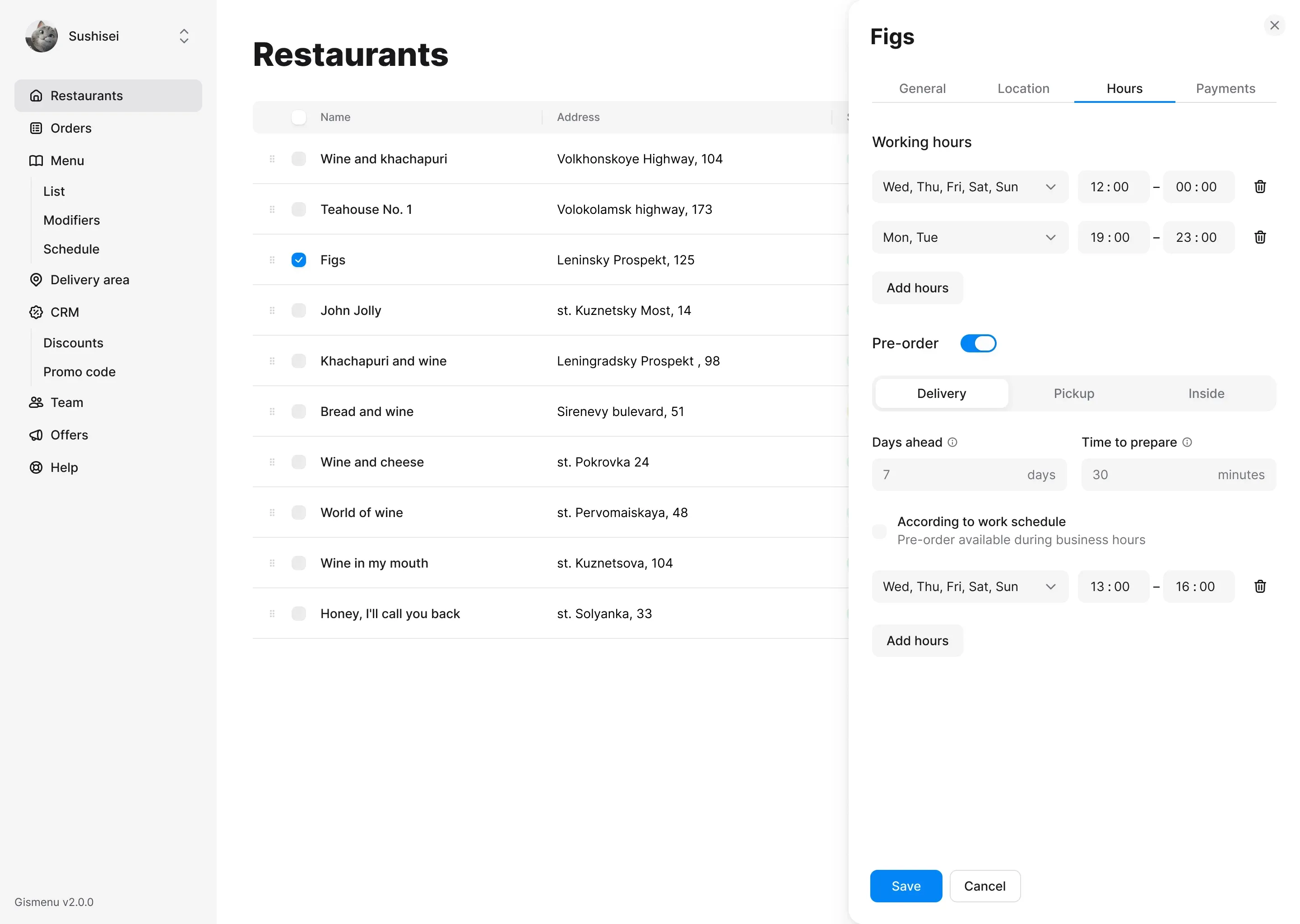 Restaurant Setup & Configuration preview