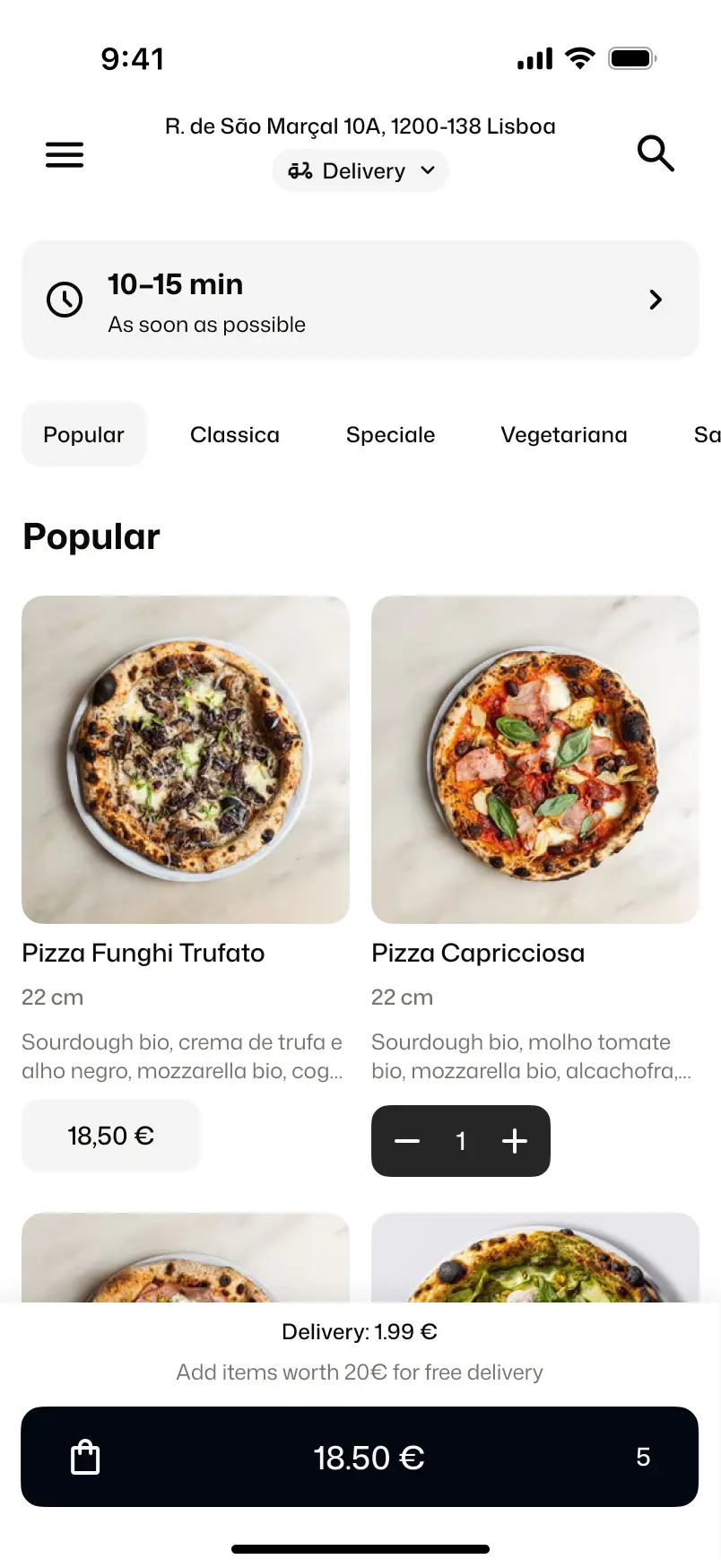 Consistency - Menu