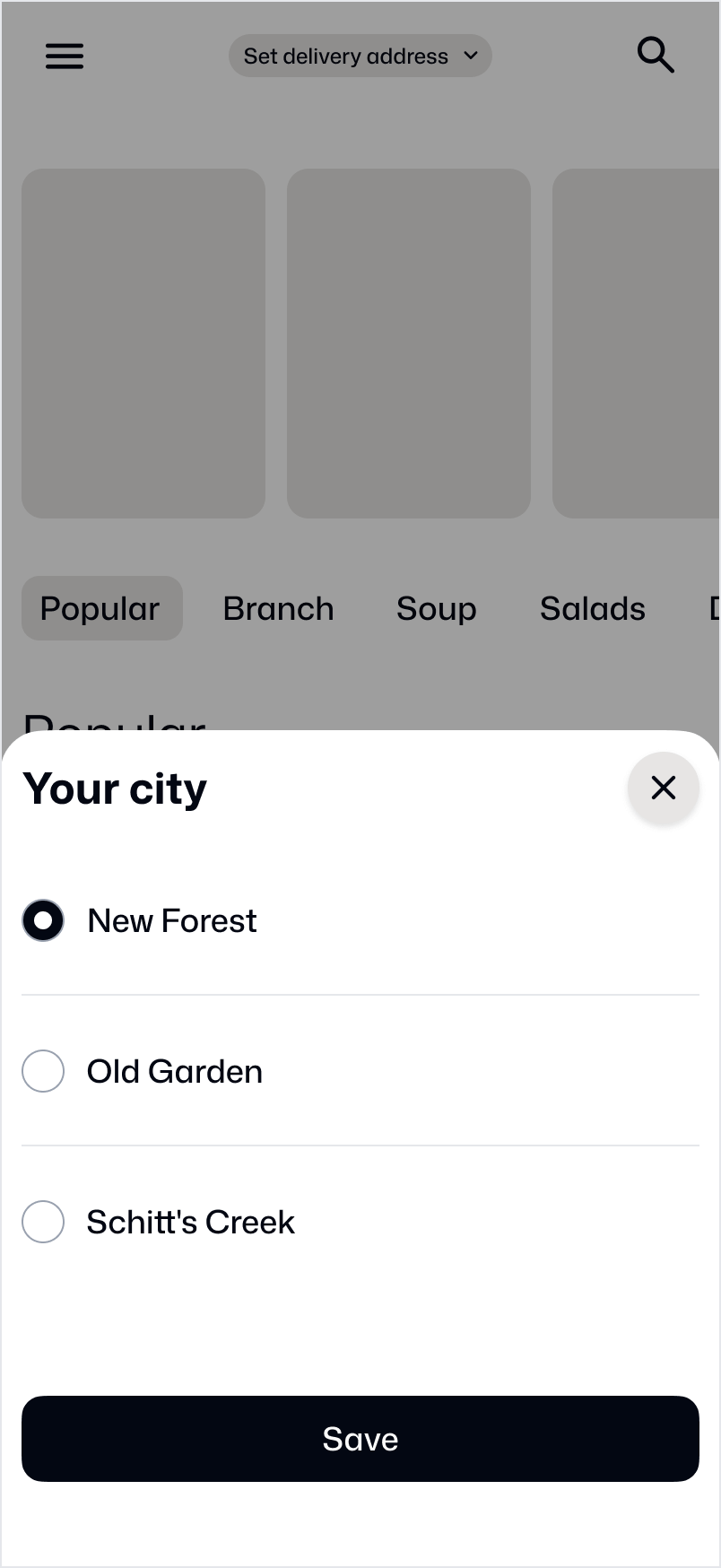 Address screen 1