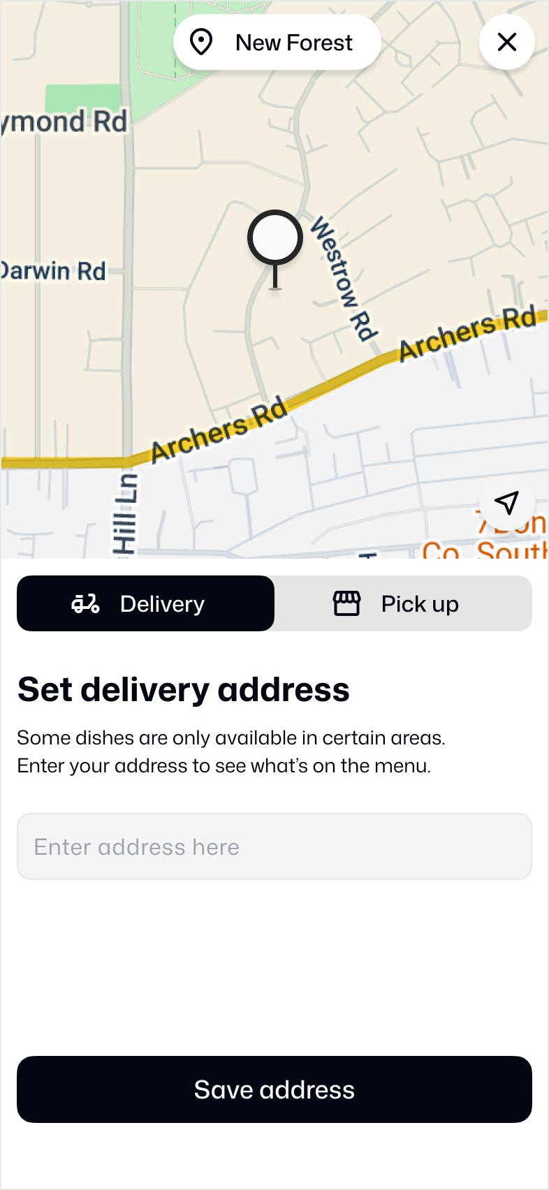 Address screen 2